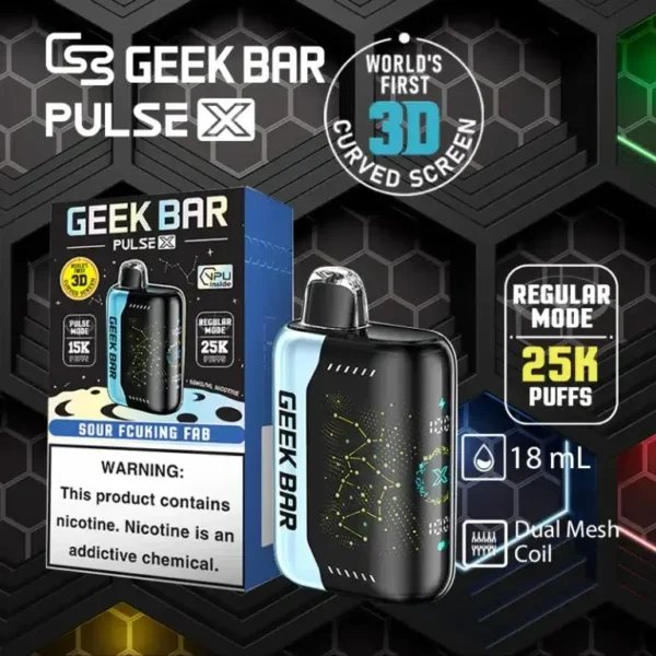 【滿5送1】GEEK BAR Pulse X 拋棄式電子煙 長效續航設計 25000口大容量 外出攜帶方便 日常使用推薦 台灣現貨